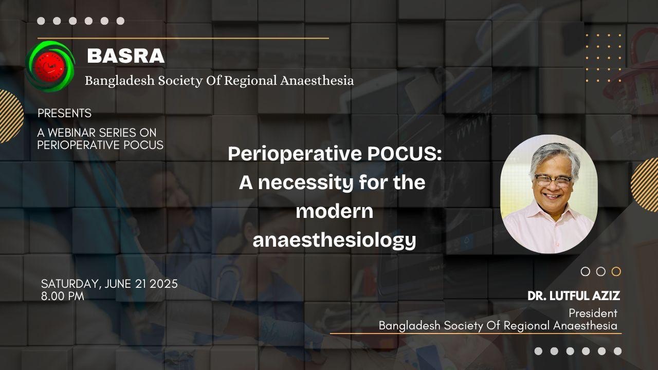 BASRA - A Webinar Series on Perioperative POCUS@June 21